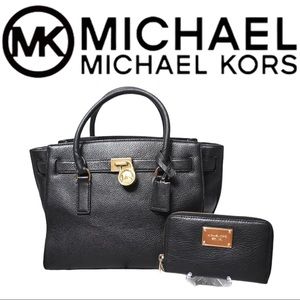 Michael Kors Hamilton Traveler Purse & Wallet Set